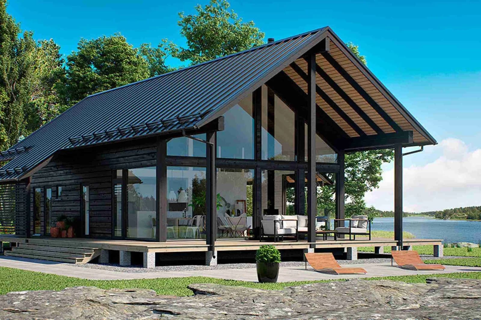 ADU prefabricada de estilo escandinavo