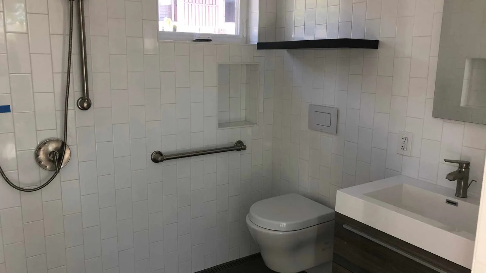 ADA bathroom in studio ADU