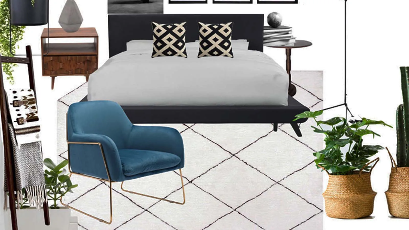 ADU interior design library furnishings and decor