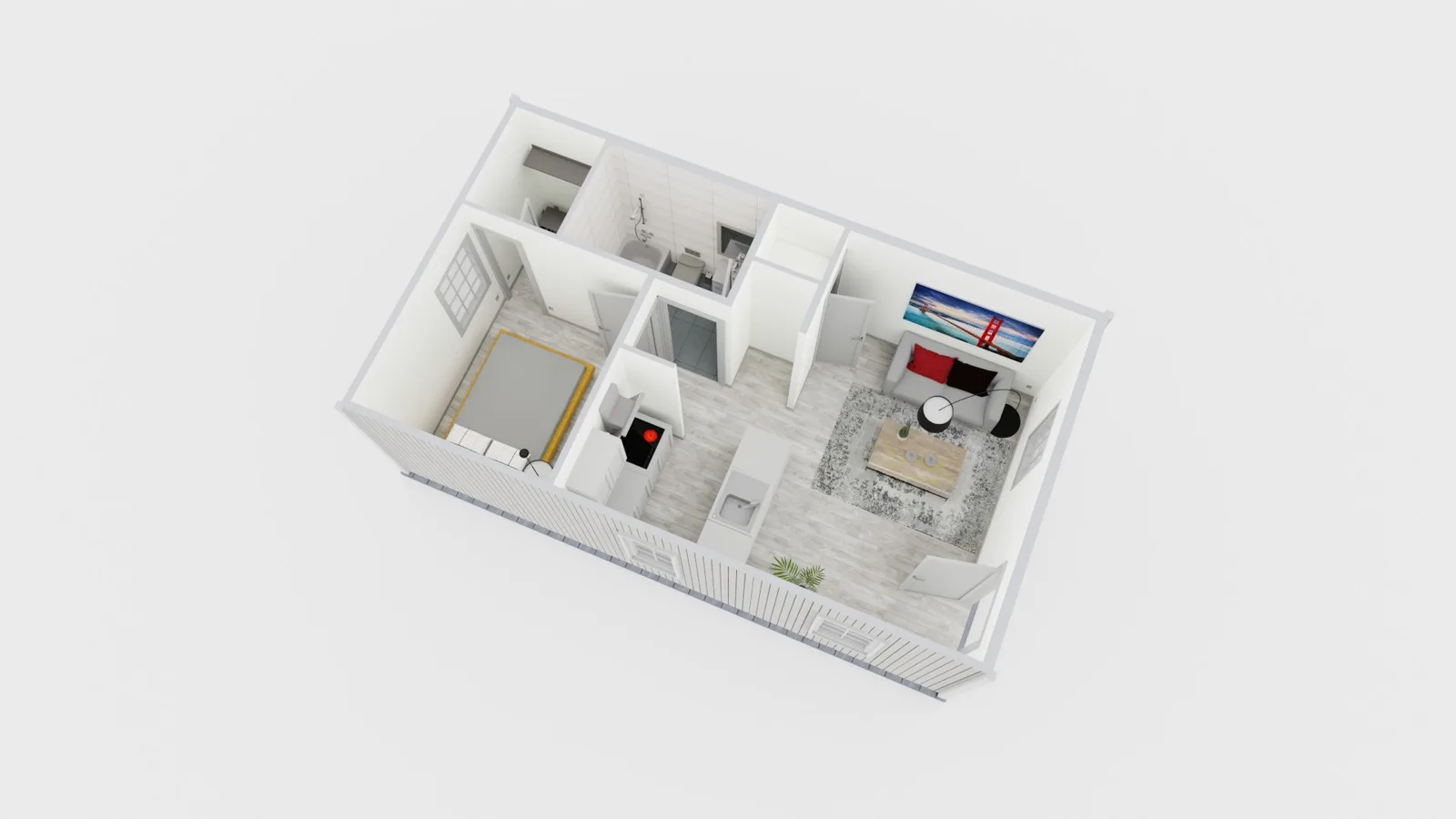 ADU floor plan 300SF
