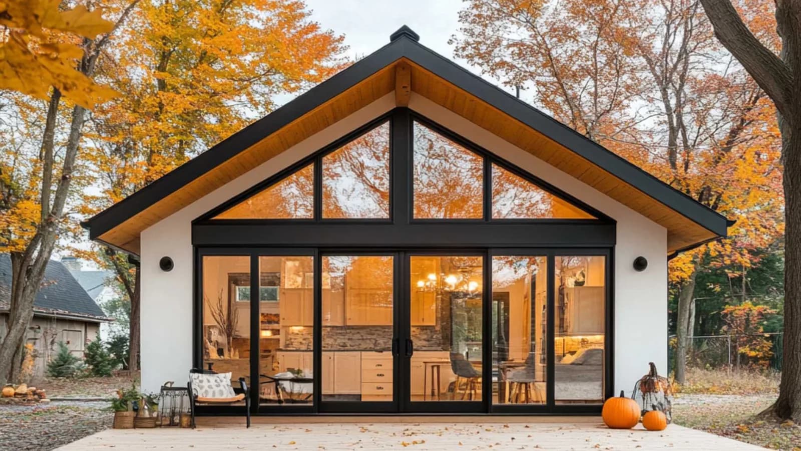 Prefab backyard studio ADU used as a hospitality rental