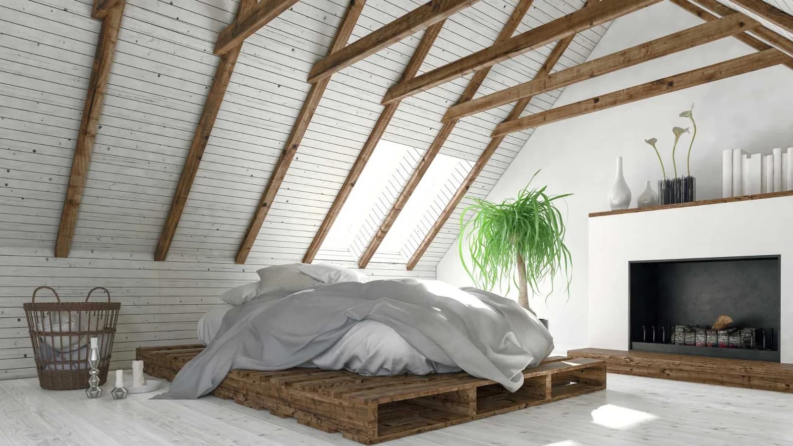 bedroom in attic
