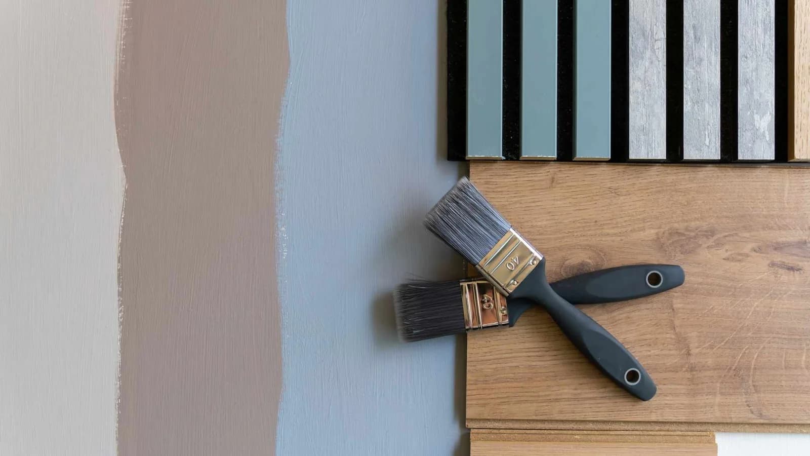 blue paint selection