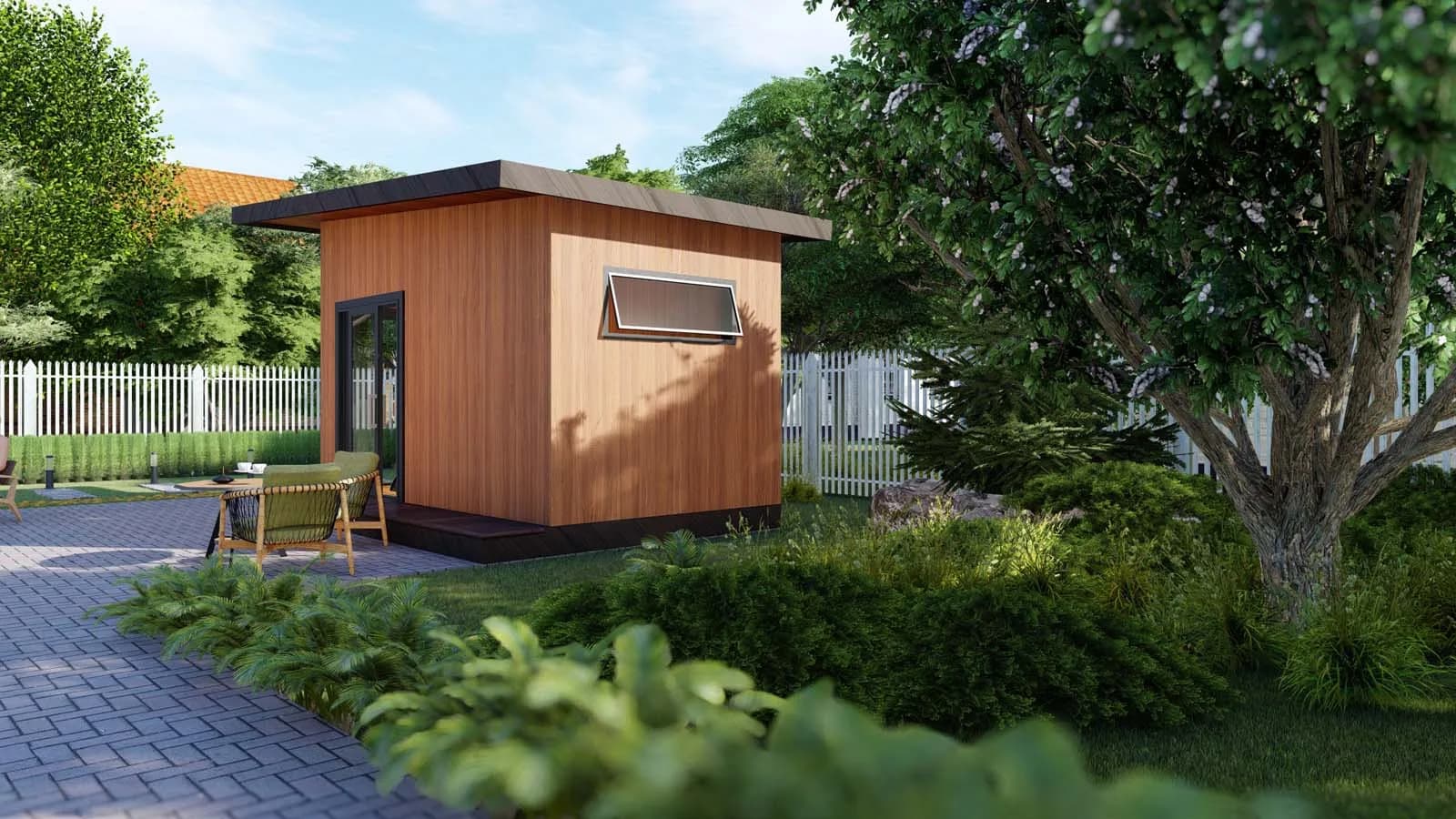 backyard modern shed