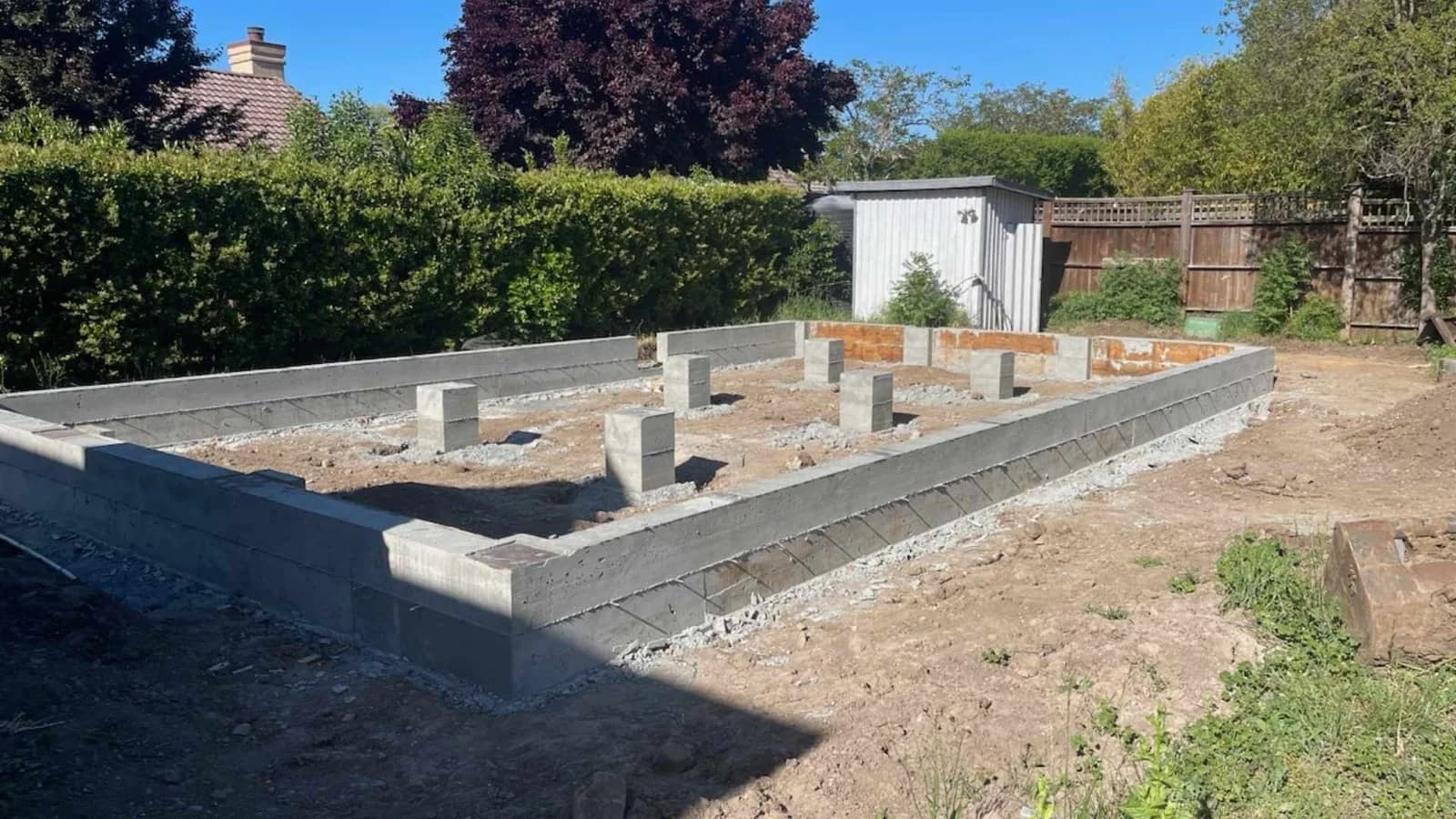 Foundation for a container home