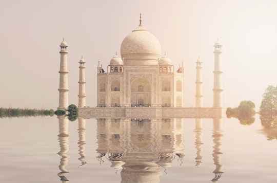 India-inspired white home office color scheme