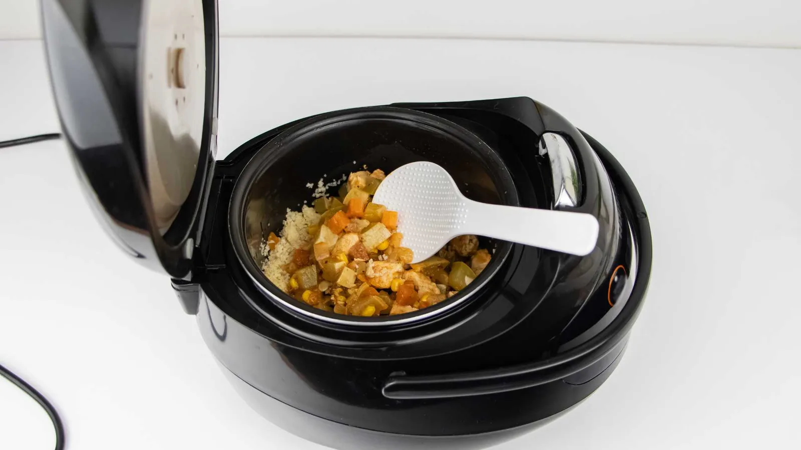 Instant Pot Duo Mini multi-cooker on a kitchen counter