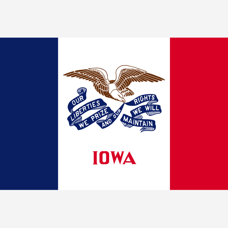 Iowa state flag