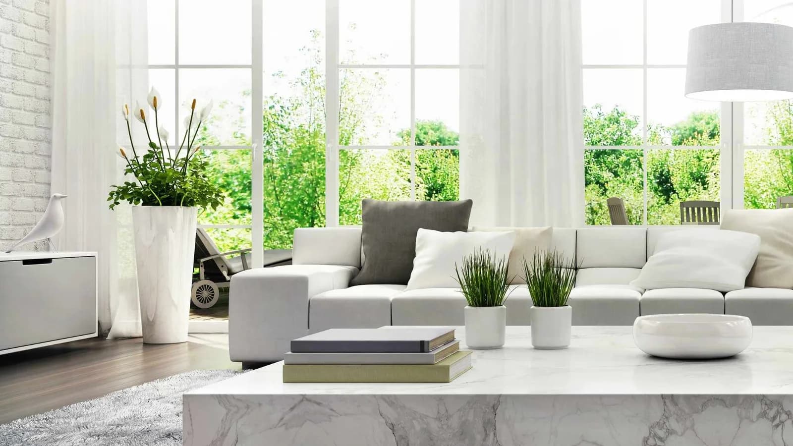 Diseño interior minimalista y moderno de ADU