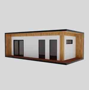 10x25 modern shed 250sf