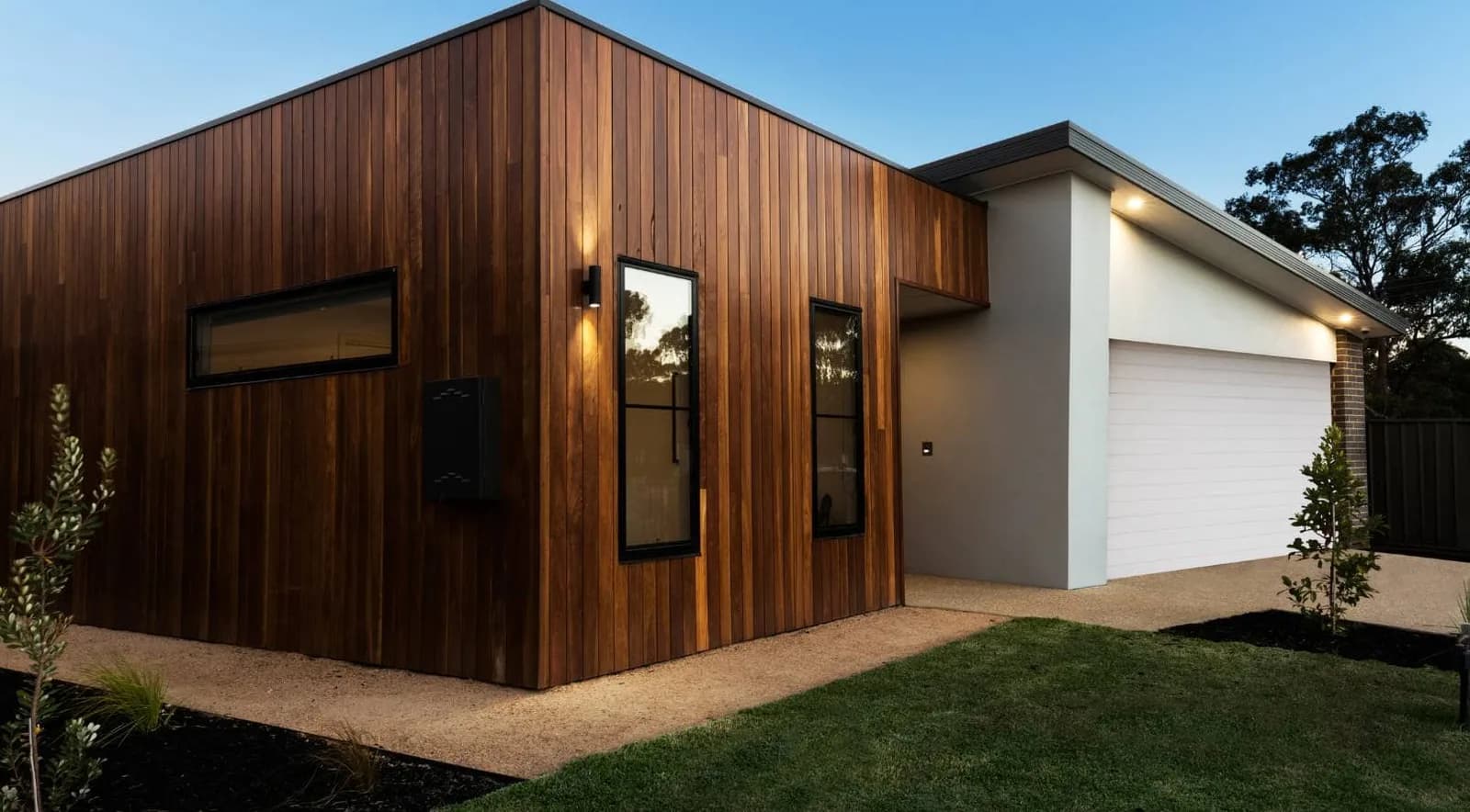 Modern wood-clad backyard ADU exterior
