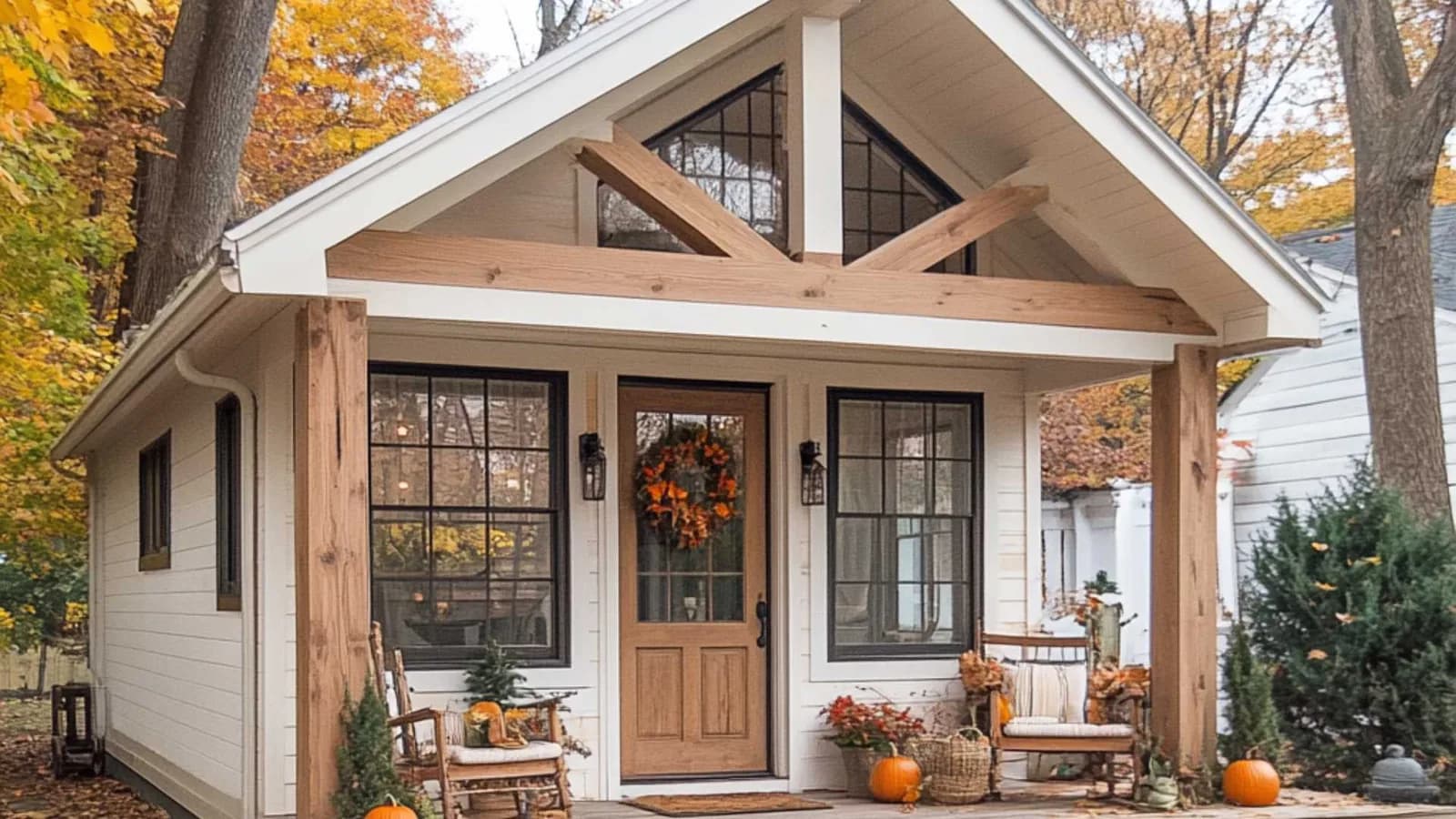 Mother-in-law suite ADU decorated for Thanksgiving