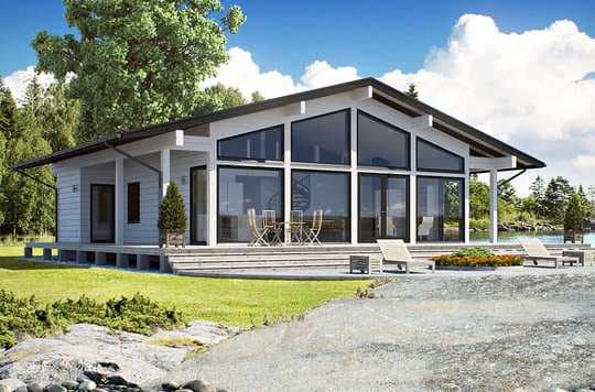 Kit de casa prefabricada de troncos de Finlandia