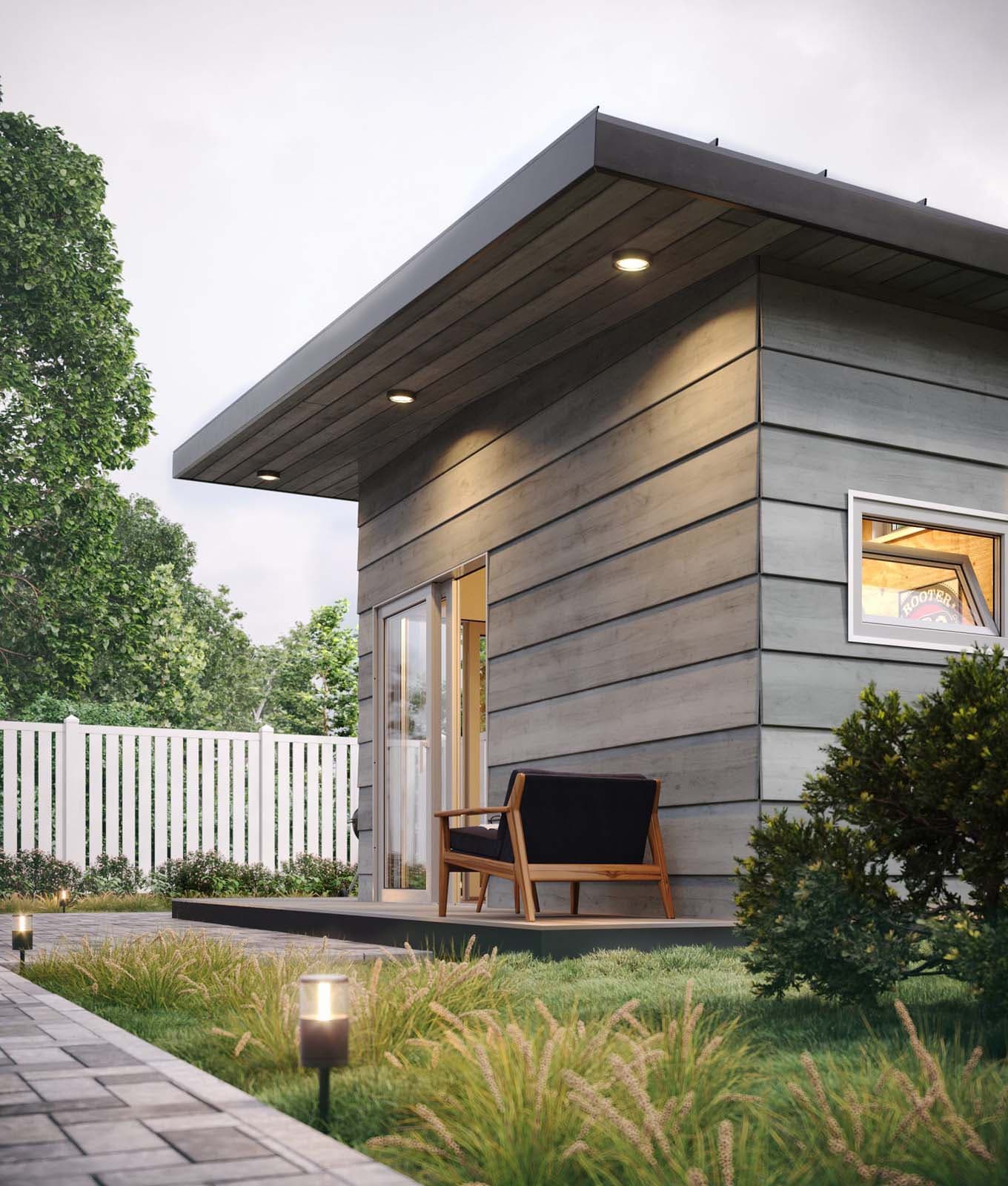 backyard home office, backyard studio