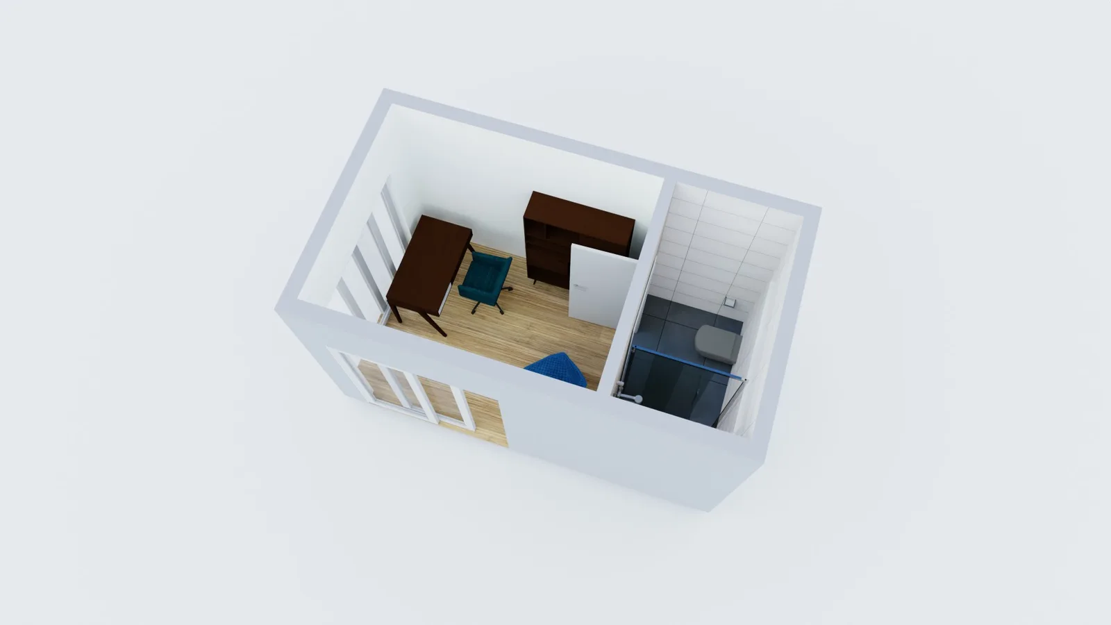 120 sq ft shed with bathroom floor plan