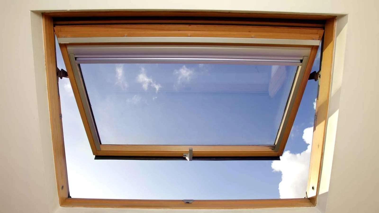 skylight open for ventilation