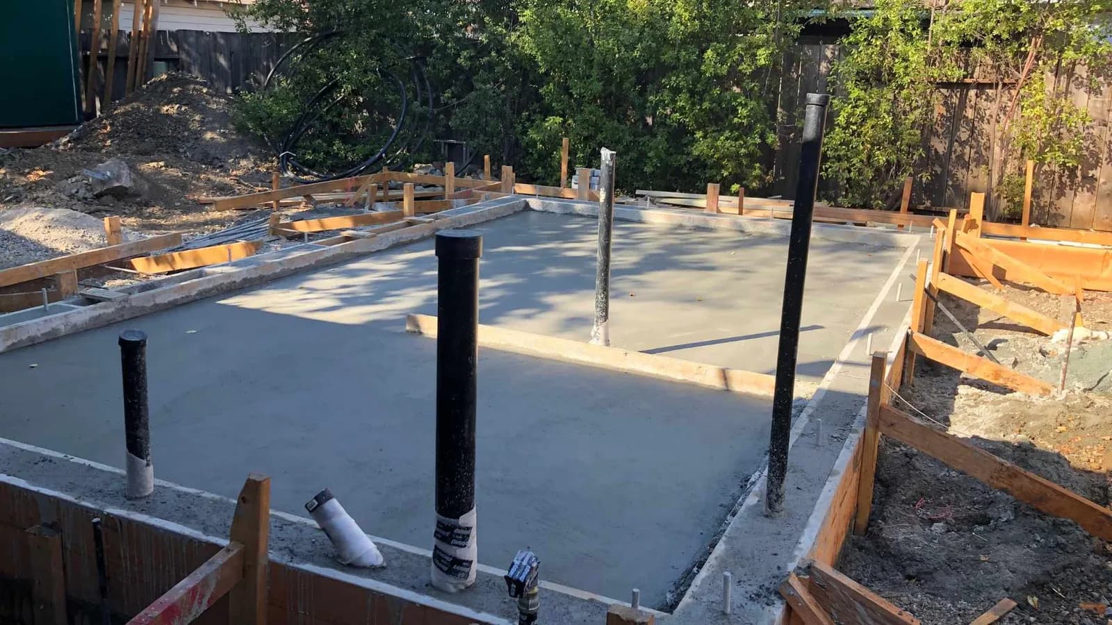 slab foundation for studio ADU