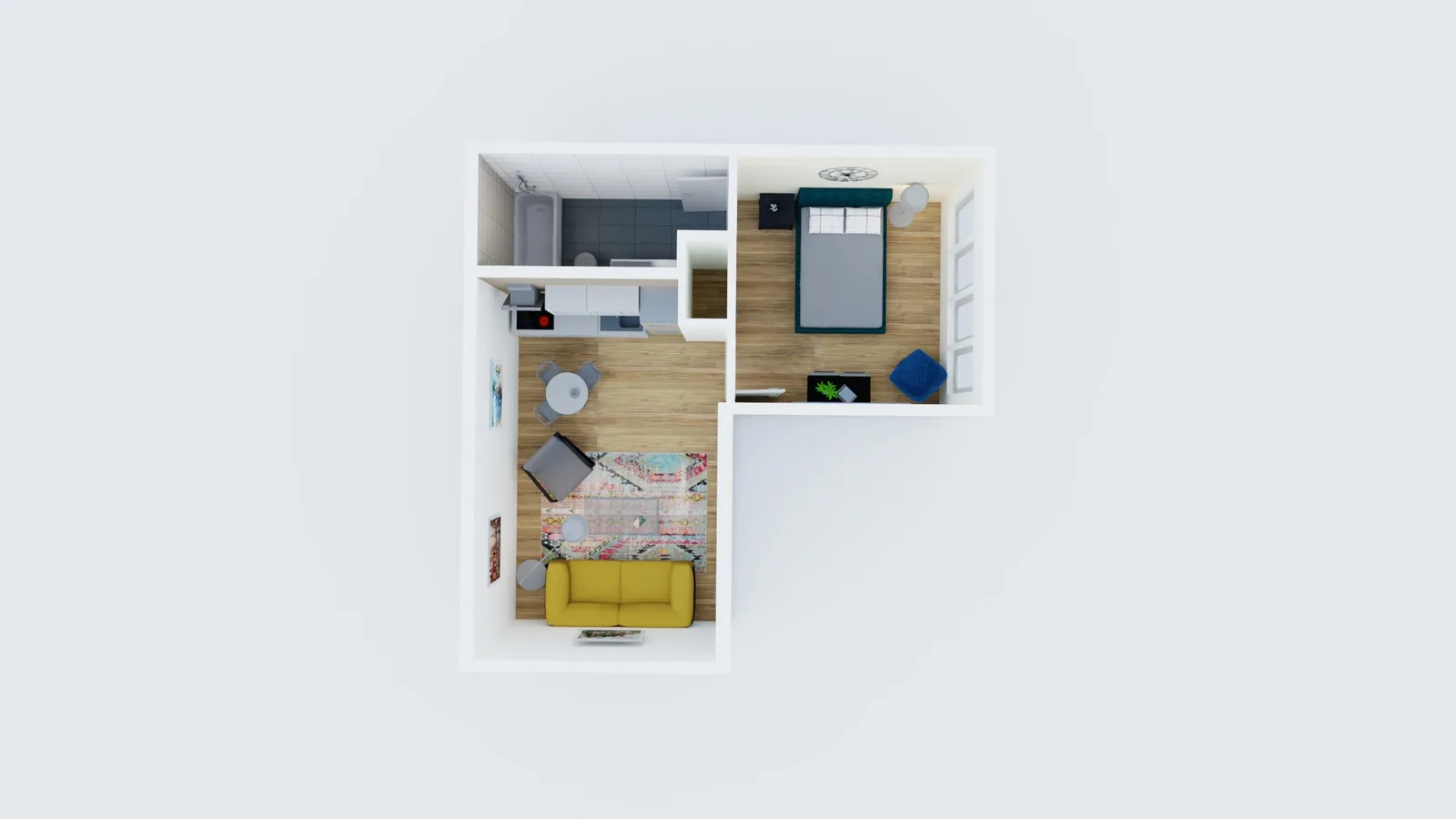 small ADU 456 sf
