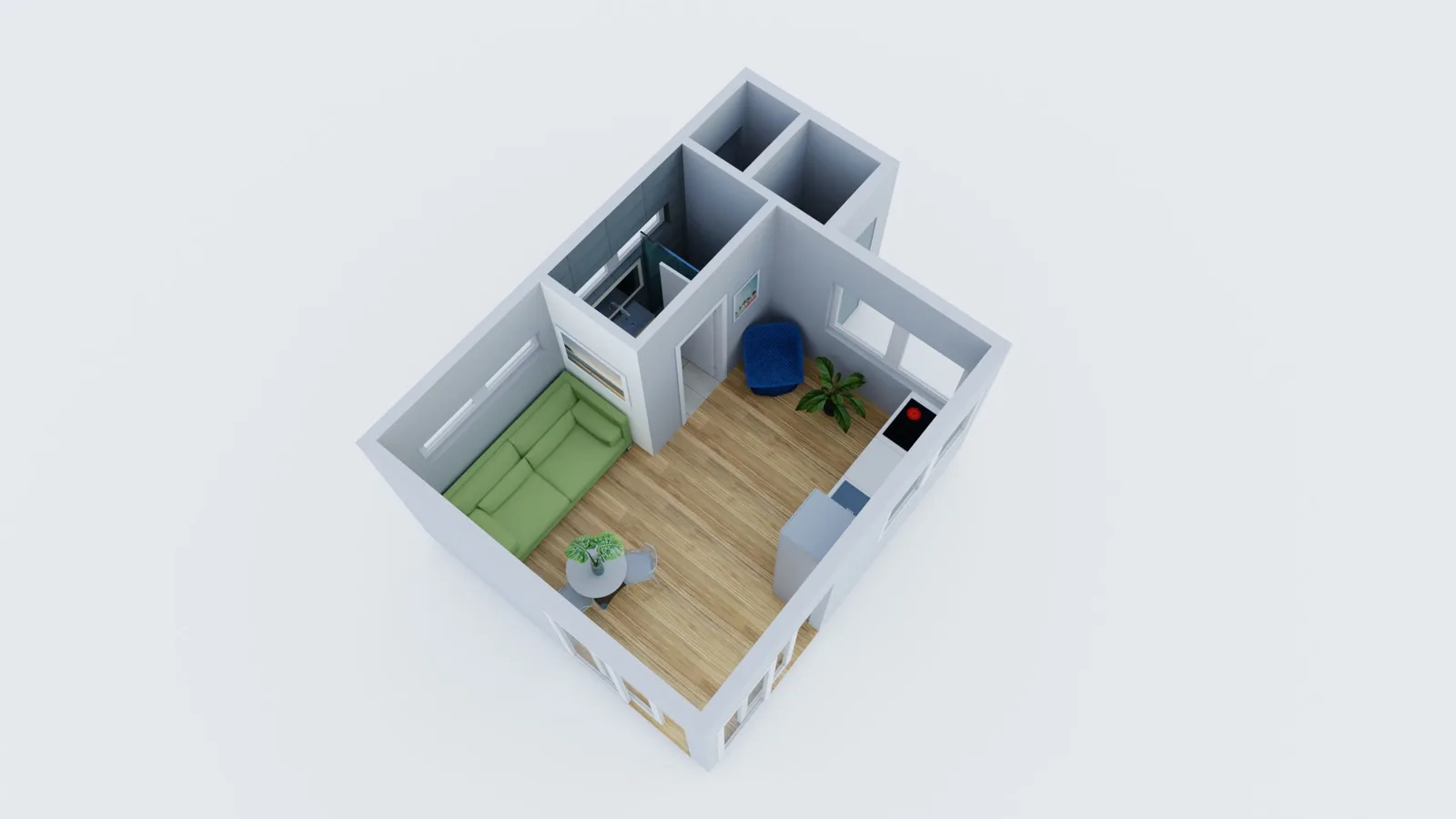 264 sq ft small ADU tiny home