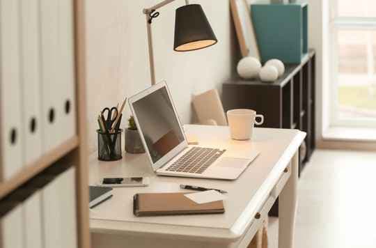 Simple home office desk