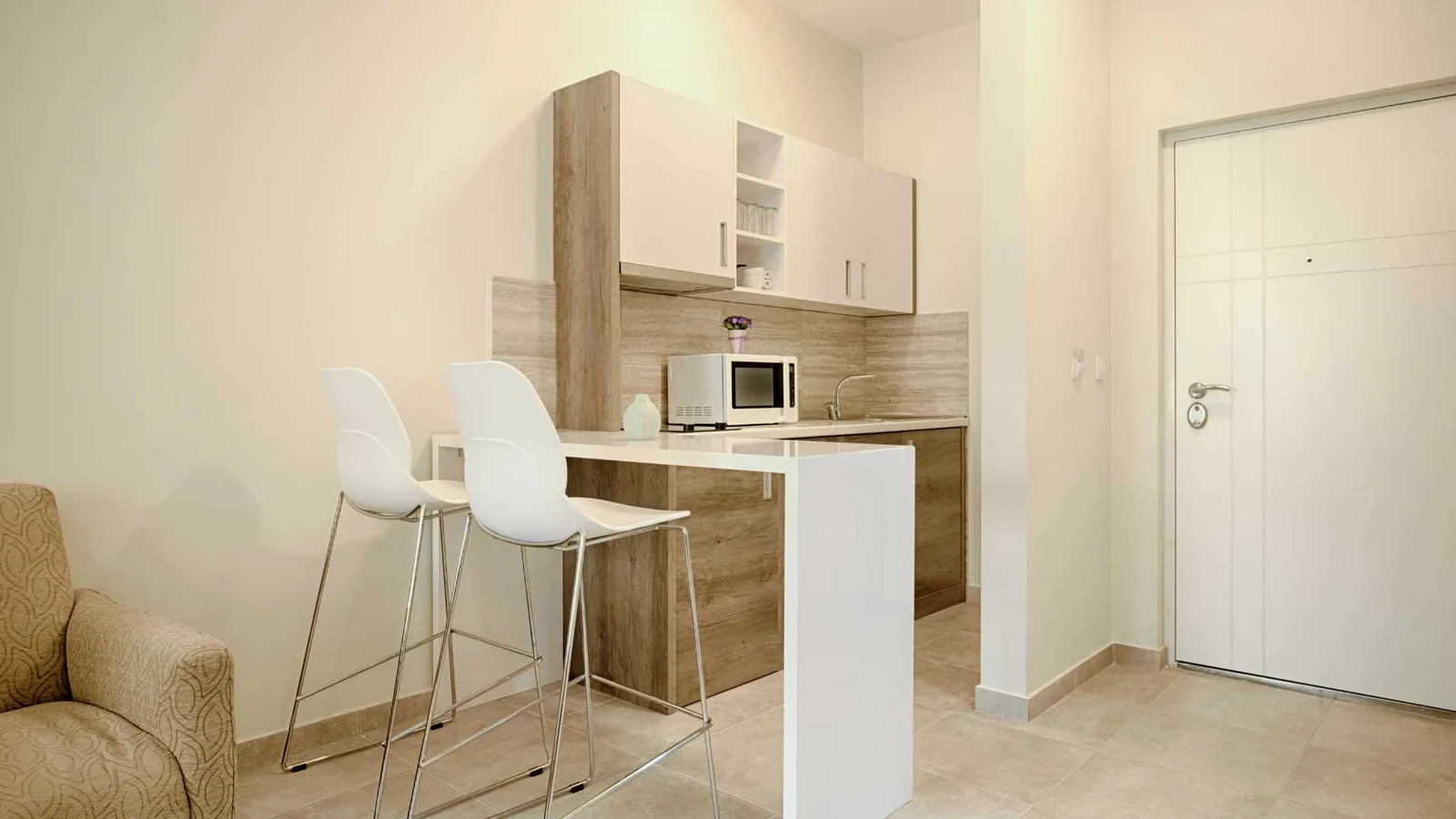 Efficient compact ADU kitchen layout