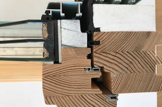 Soundproof window structure cross-section