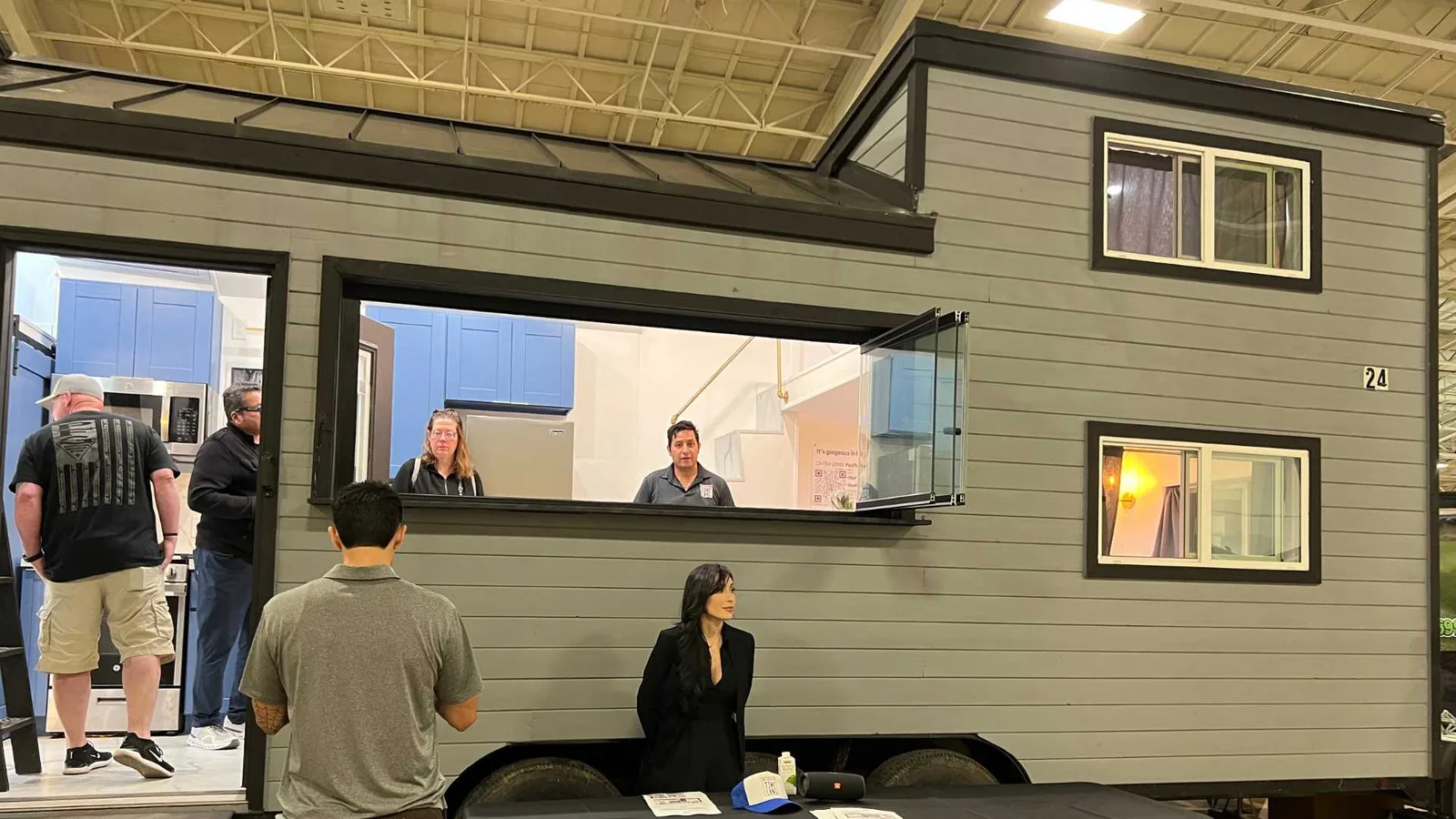 windows in Backyard Tiny Home