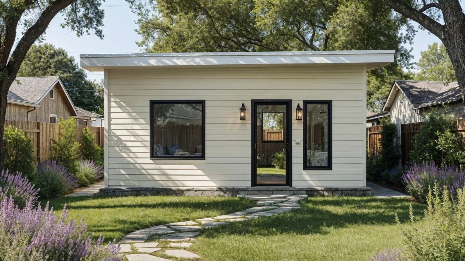 400 square feet ADU with horizontal siding