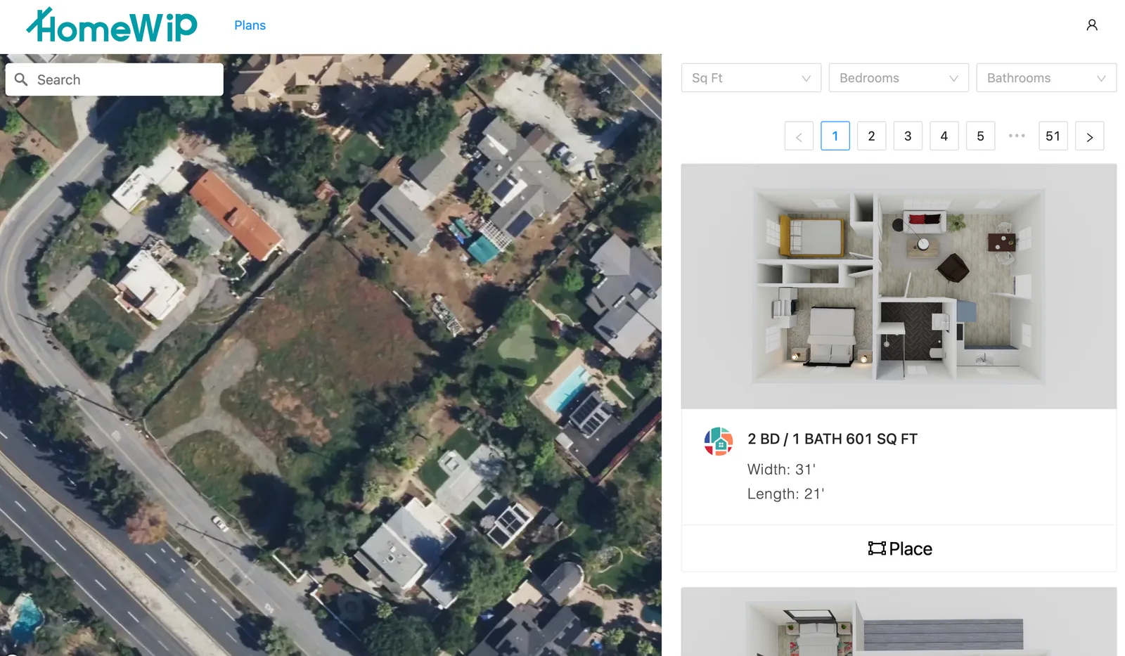 ADU Planner — select ADU