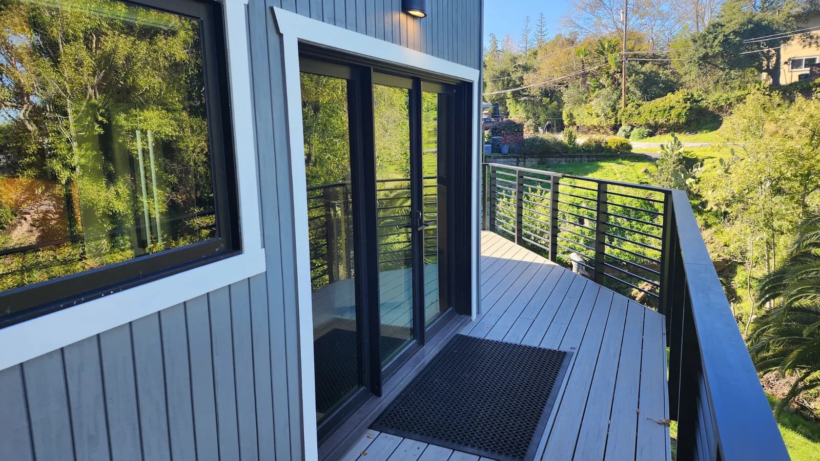 attached ADU with wrap-around deck