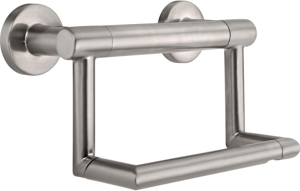 grab bar with toilet paper holder