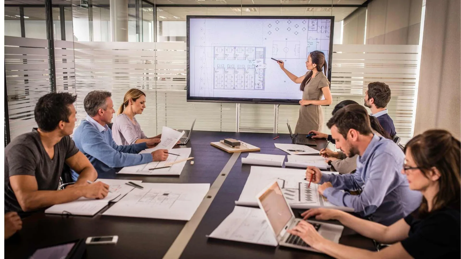 Pre construction activities floor plan discussion