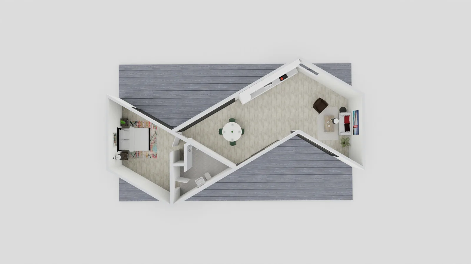 Plano de ADU preaprobado: 1 dormitorio, 1 baño, 937 pies cuadrados