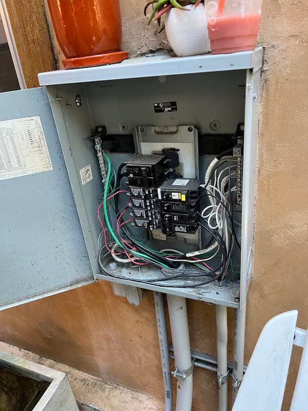 time to upgrade panel - electrical panel with wires and breakers